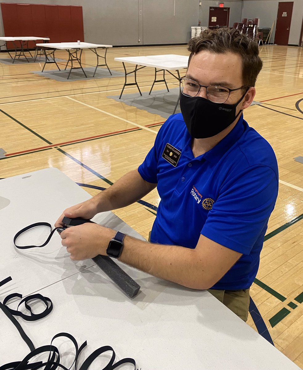 joinandrewdo's tweet photo. Yesterday, my Senior Policy Advisor, Chris Gaarder, volunteered helping assemble hundreds of face coverings as part of @RotaryOCDigital’s #ProjectFaceShield. These face shields will be deployed to frontline workers in Santa Ana and Anaheim. https://t.co/SiwVbhm4Pu