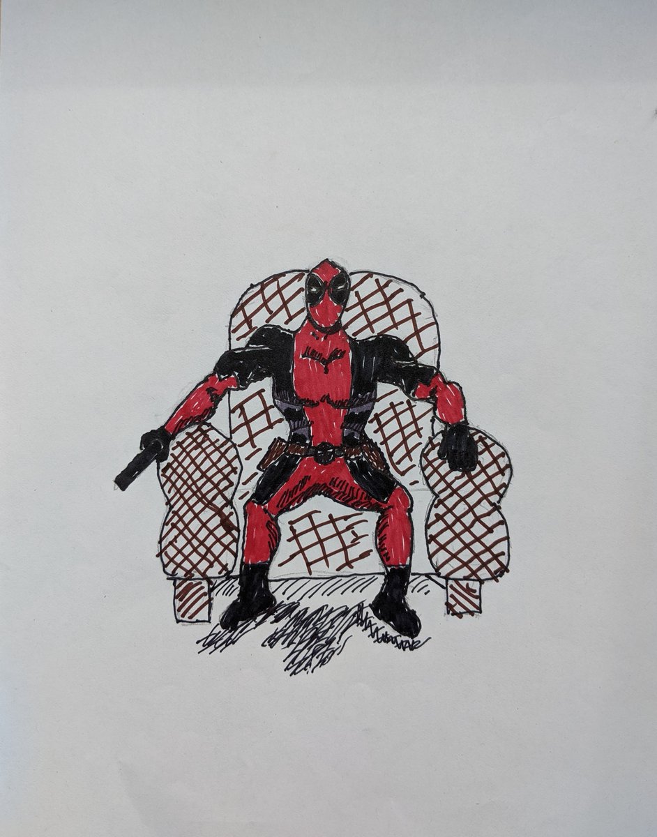 livenettik's tweet photo. #Deadpool by Hugo Cayer 2018
#DeadpoolUniverse #deadpoolfan #Marvel #MarvelComics #Comics #ComicBooks #DrawSuperHeroes #fanart #Drawing #drawings #pencilDrawing #sketchbook #sketch #sketches #pencilSketches #doodleSketch #illustration #sketchbook #HugoAndXavier https://t.co/48a9h1d8dA
