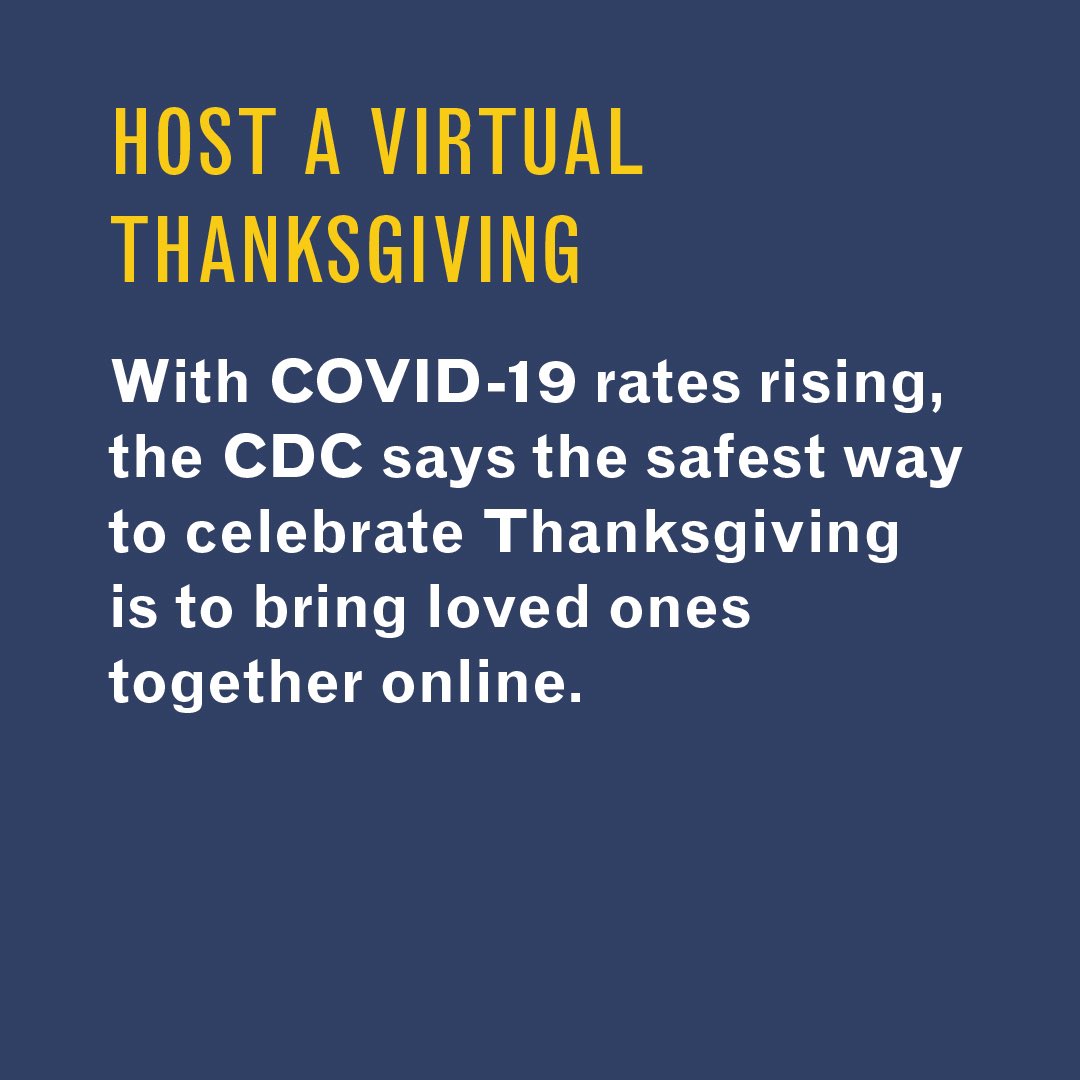 OregonGovBrown's tweet photo. The holidays will look different this year. Here are some way to try a virtual celebration to keep our loved ones safe and healthy. After we beat COVID-19, we can look forward to celebrating the holidays together again. For now, we need to protect the people we love most. https://t.co/zMXchH6IZe