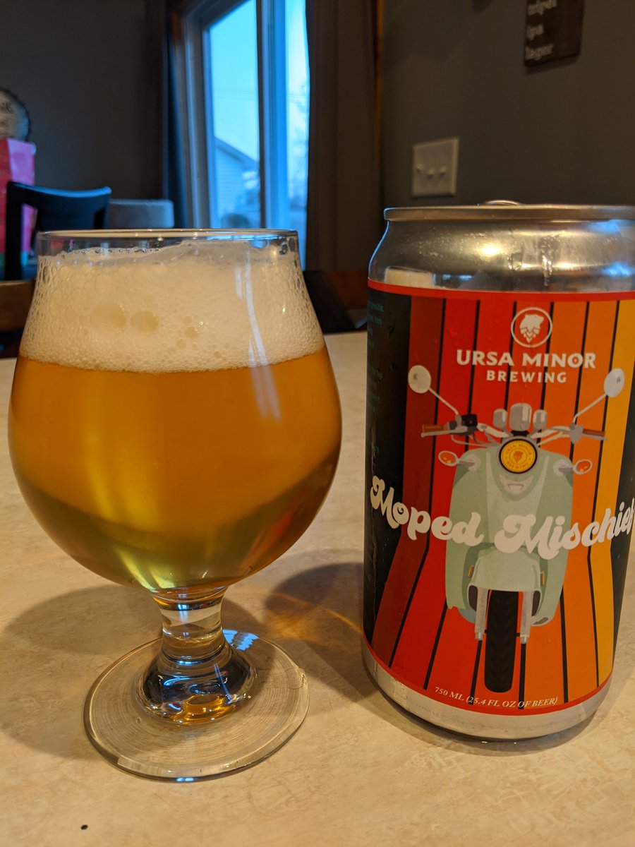 Had a couples getaway this weekend in Duluth. Had to stop at the the local breweries, obviously. This is Moped Mischief IPA from Ursa Minor Brewing. #CraftBeer 🍻