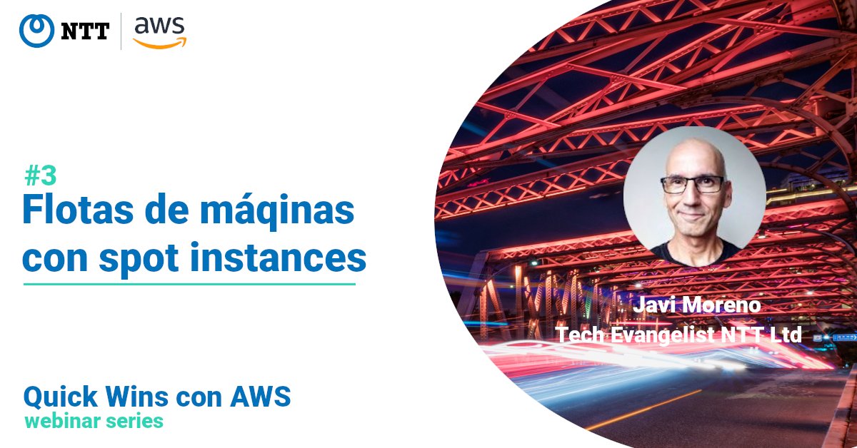 GlobalNTT_ES's tweet image. ¿Tú trabajo requiere de una capacidad de cómputo importante? Te ayudamos a lanzar flotas de máquinas virtuales con spot instances  bit.ly/2TVZTrJ #NTTonAWS #AWSManagedServices