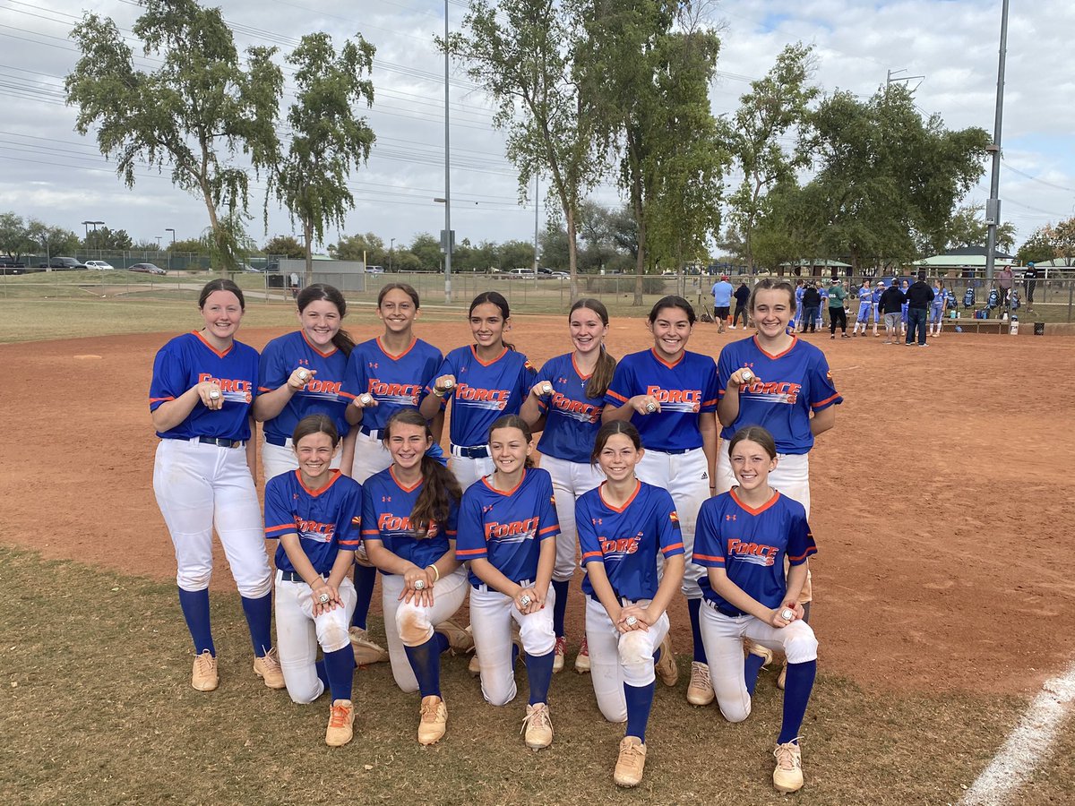 force_az's tweet photo. These ladies went 5-1, taking 2nd place while outscoring their opponents 39-13 with 42 hits!!

So proud of their progress and commitment to the process!! https://t.co/cVgriWoSx8