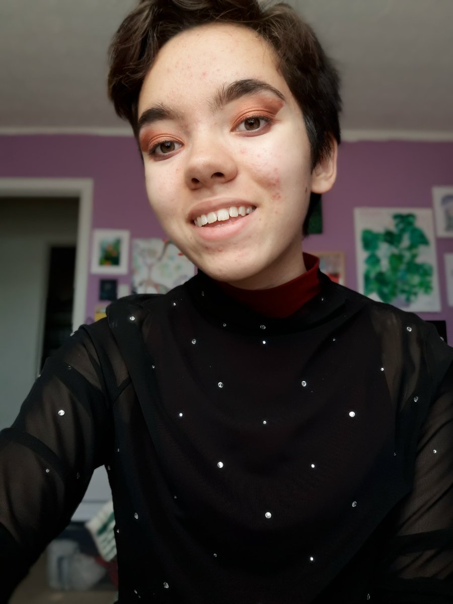 kyoto_kai's tweet photo. i don't know where this confidence came from but it's a good day to be queer. 
#celebratetheLGBTQIA #nonbinaryrealness https://t.co/XJNzLa9JGK