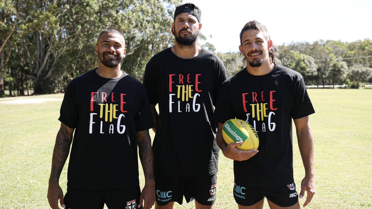 stkildafc's tweet photo. Always was, always will be.

We're proud to stand behind the First Nations people of Australia this NAIDOC Week.

We celebrate their cultures and recognise the immeasurable contribution Indigenous men and women have made to our club, our game and our country. #NAIDOC2020 https://t.co/ptJwT7M0vB