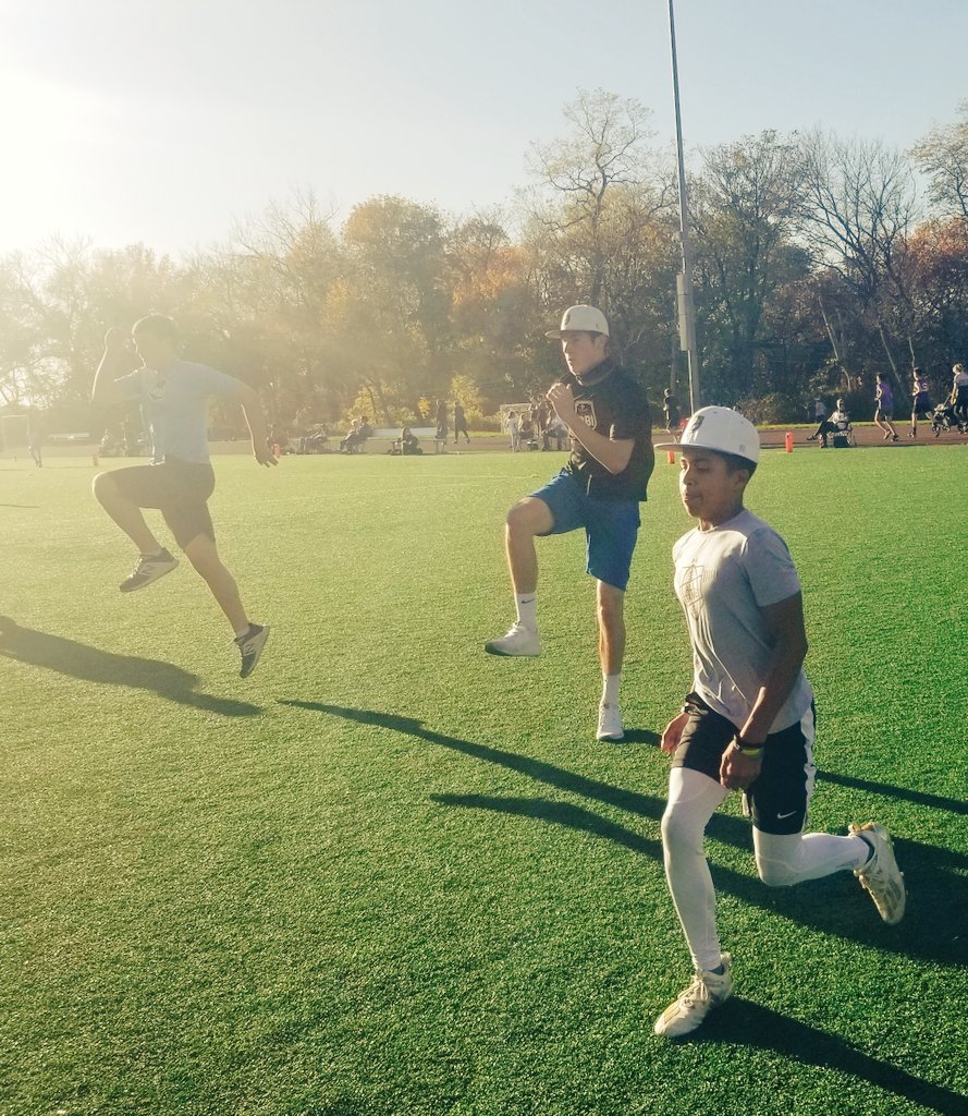 PGH_Hardball's tweet photo. Speed &amp; agility training day with Coach Christian @Citiparks Schenley Oval Sportsplex.  75 &amp; sunny in the 'burgh!  #CommitToImprove https://t.co/e6sad5SUMk