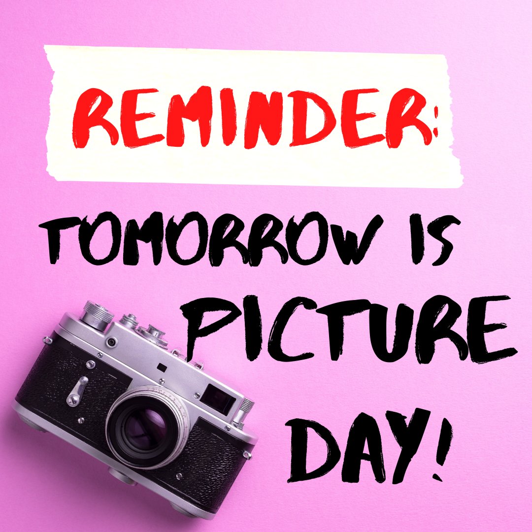 Don't forget: Tomorrow is school picture day! 
#SanJacWarriors #WeLoveKids