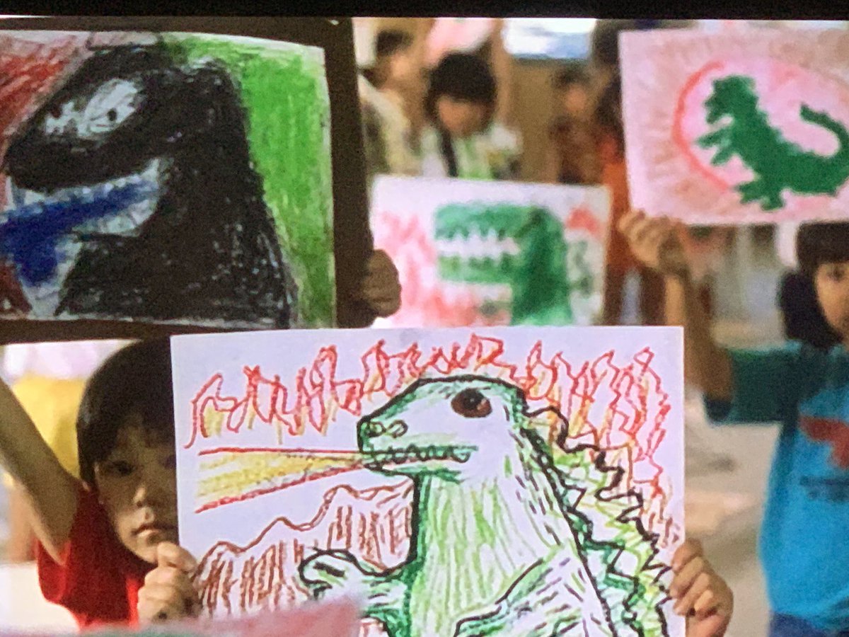 I was like these kids drawing Godzilla a lot.