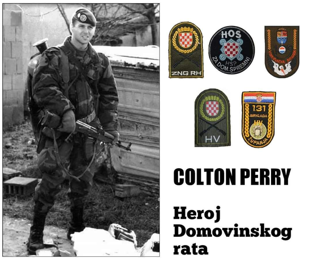 A young American man who left his comforts here in the States to fight for Croatia, over 4K miles from here. Little known fact, I wanted to go back to the Homeland and fight for Croatian freedom, something that my dad never thought he'd see.