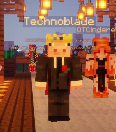 technoblade not in skin