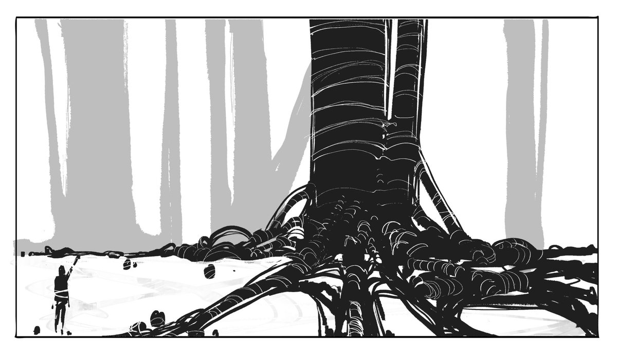 One Minute Worlds - tree sketches 