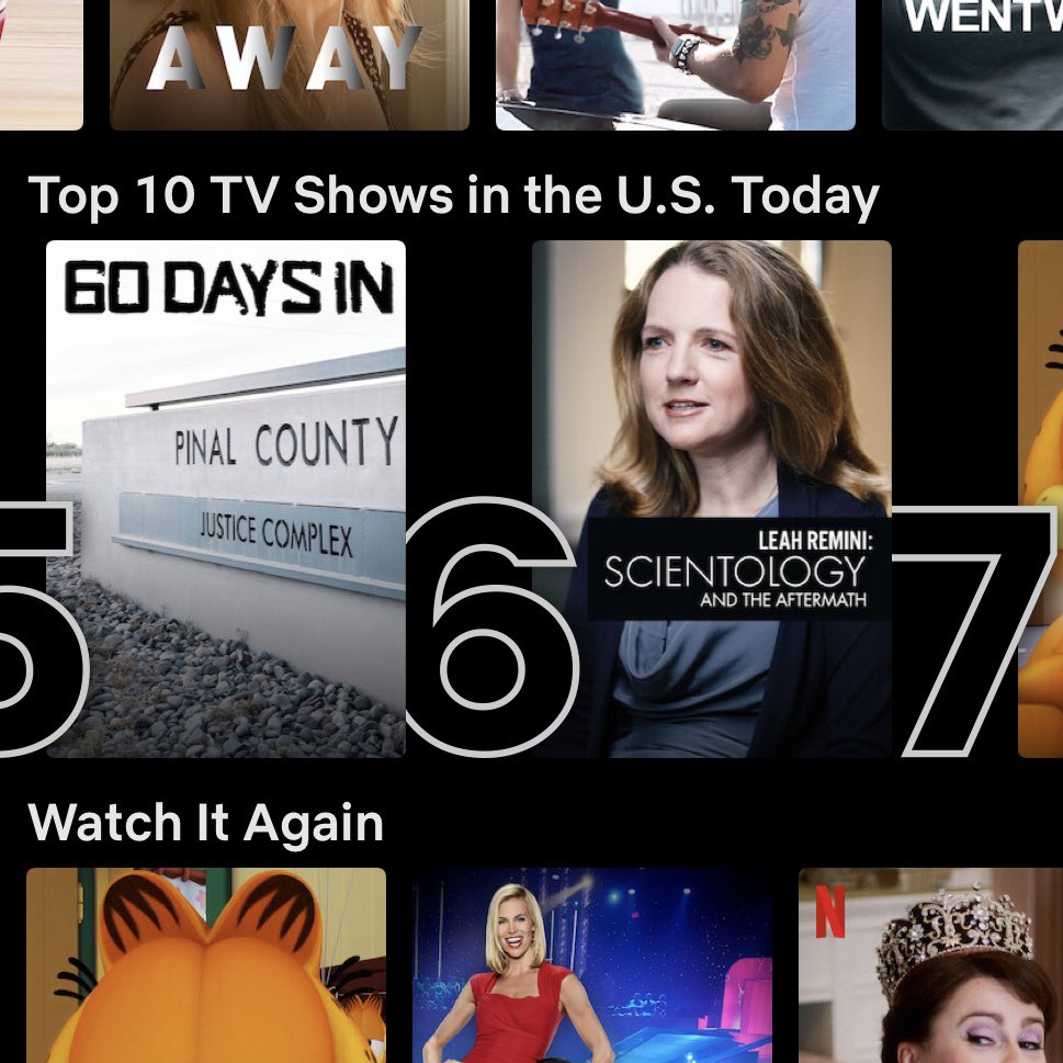 MikeRinder's tweet photo. Rising in the @netflix ranks — ⁦@LeahRemini⁩ #ScientologyTheAftermath is now #6. Lots of new eyes seeing the abuses of #scientology. Never s good thing for the cult. https://t.co/shc6O8GtSd