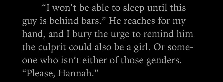 first time i've ever read a book that acknowledged there's more than 2 genders and this makes me so happy