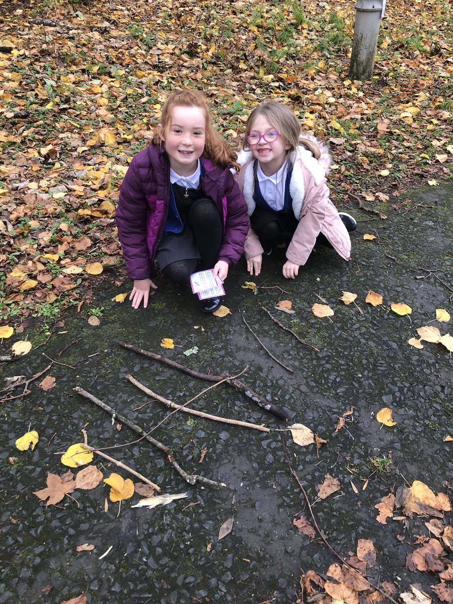Developing our maths &amp; numeracy skills using natural materials whilst having lots of fun completing the challenges! 🤗 <a href="/NAC_Education/">North Ayrshire Education</a> @nac_Numeracy
