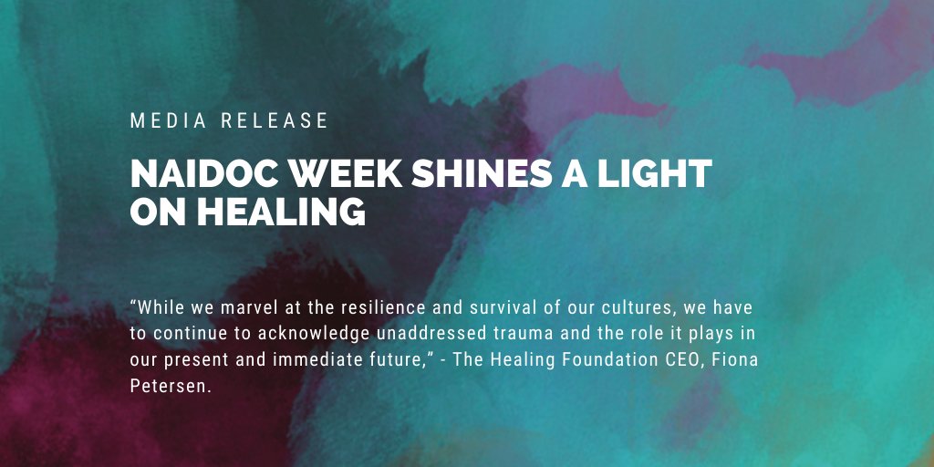 #NewMediaRelease: NAIDOC Week shines a light on healing. Read more: bit.ly/3eEHvgn #CommunityHealing