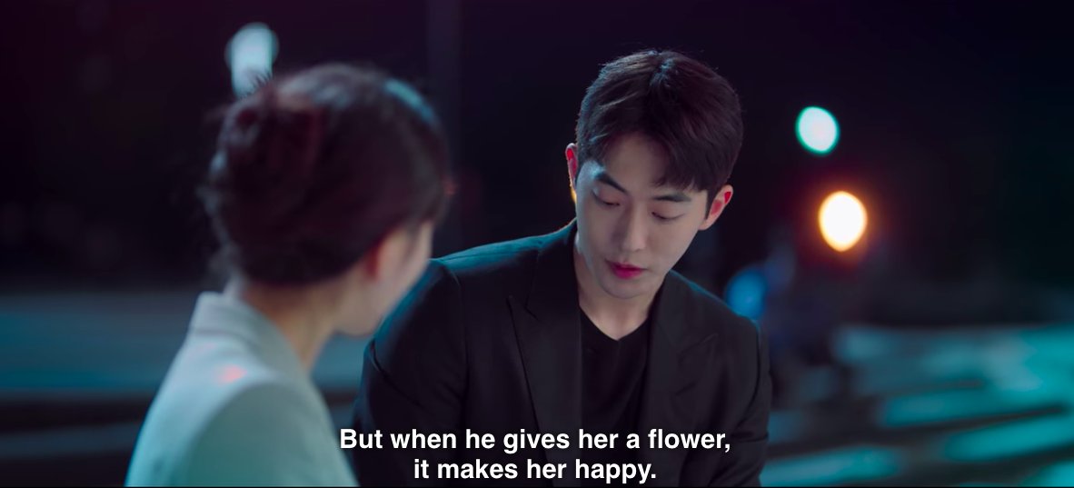 he’s very factual & scientific yet when explaining his interests to dal mi he didn’t belittle her like the others, he explained it in such a way that she could understand it