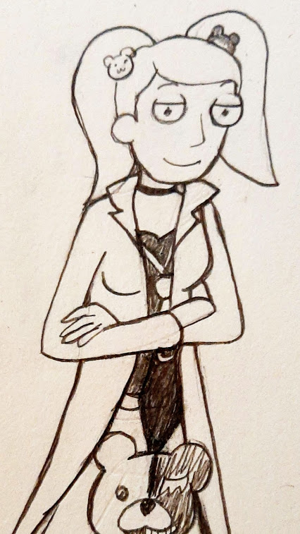 whateverfrog's tweet photo. Here are some Danganronpa doodles I made. No, I won't explain myself. :-) https://t.co/PdJ2ghrRfj