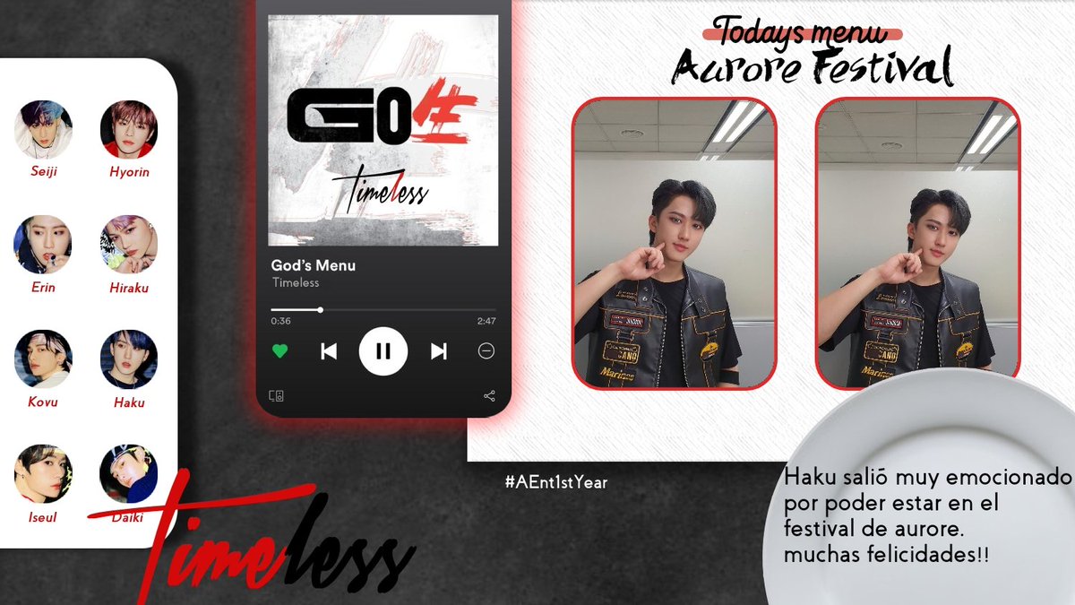 KDZTIMELESS's tweet photo. 🍜 · 𝐬𝐭𝐞𝐩 𝐨𝐮𝐭 ⿻__,, (𝓦.)𝒆 ᥲre 𝗧𝗜𝗠𝗘𝕃𝔼𝕊𝕊 ⋆ @n.ǝw ！［ ##𝖊𝖛𝖊𝖓𝖙 ］ ꗃ #AEnt1stYear 𓂅

Haku salió muy emocionado por poder estar en el festival de Aurore. ¡Gracias por invitarnos!. Muchas felicidades https://t.co/NbrWe9ygXm