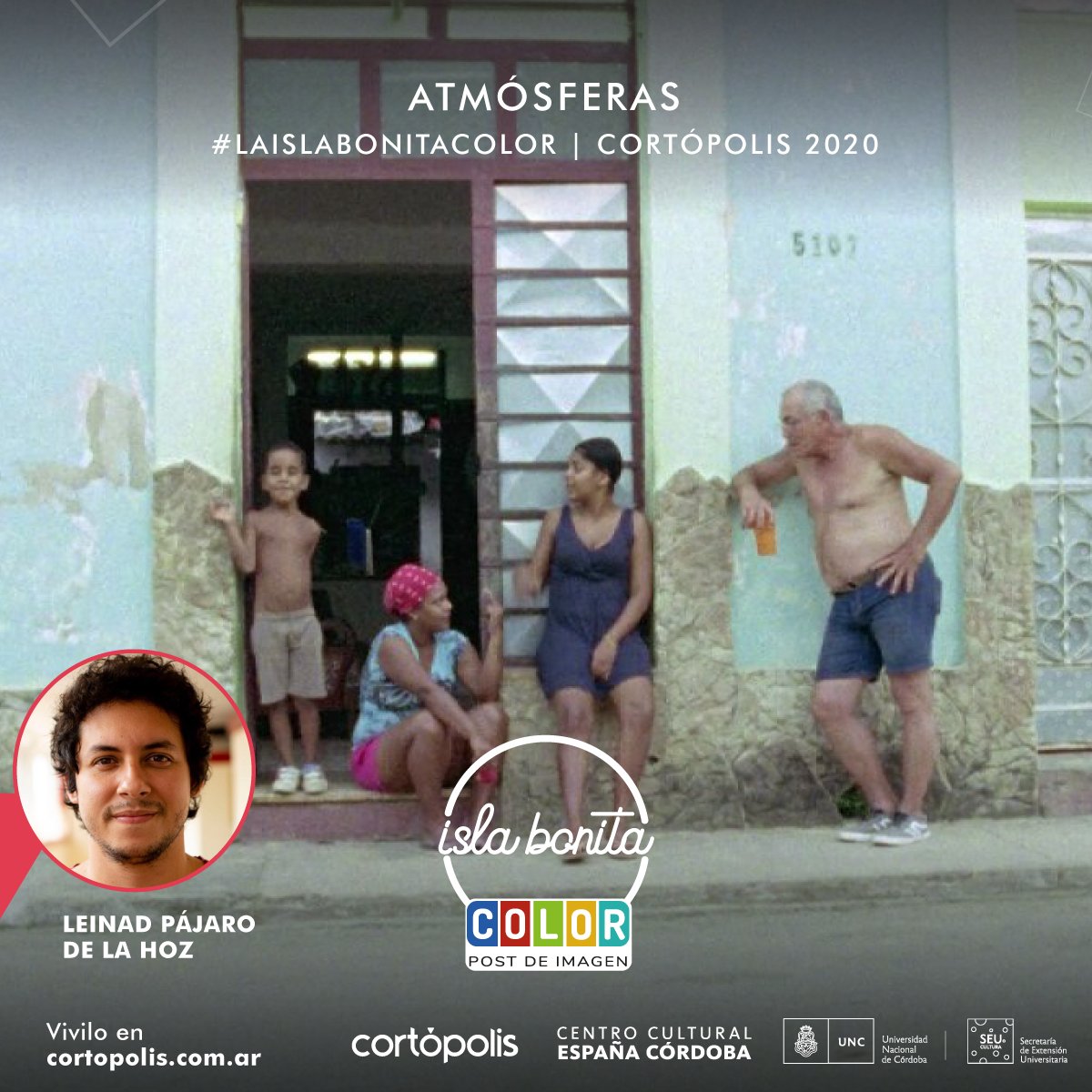 cortopolis's tweet photo. Felicidades a "Atmósferas" de Leinad Pájaro De la Hoz, por su premio  La Isla Bonita Color por su participación de la Muestra Competitiva de Cortópolis 2020 IX Festival Latinoamericano de Cortometrajes. 🎥

👏👏👏👏👏👏

#premios #cortopolis #festival #argentina #cine #cortos https://t.co/VNyTrbZFc0