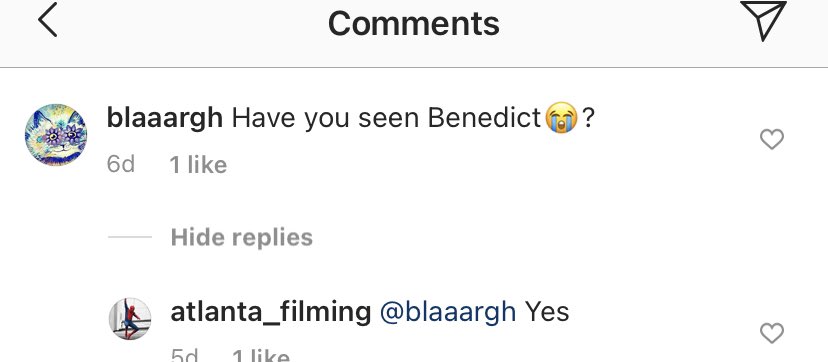 spideyupdated's tweet photo. According to @/ atlanta_filming on Instagram, Benedict Cumberbatch has been spotted on the #Spiderman3 set. 🕷 https://t.co/tF7sBELkMz