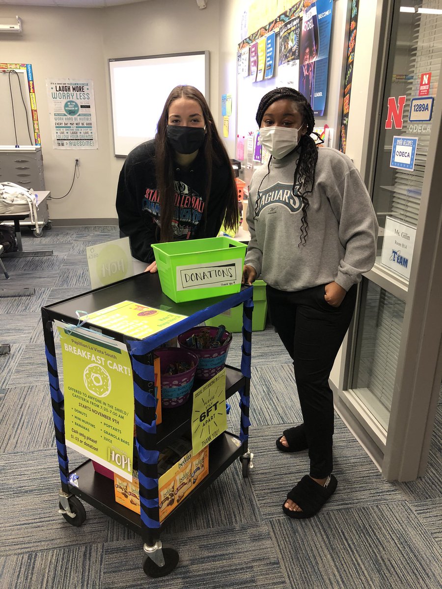papiosouthdeca's tweet photo. Hey @PLSHSTitans don’t forget to bring some cash for the breakfast cart starting tomorrow morning in the shield! All money raised will help Emma &amp; Tayler with their DECA Project to buy holiday gifts for PLCS elementary students in need!💙#WeStillHaveHope #BetterTogether https://t.co/3XT5adAXbb