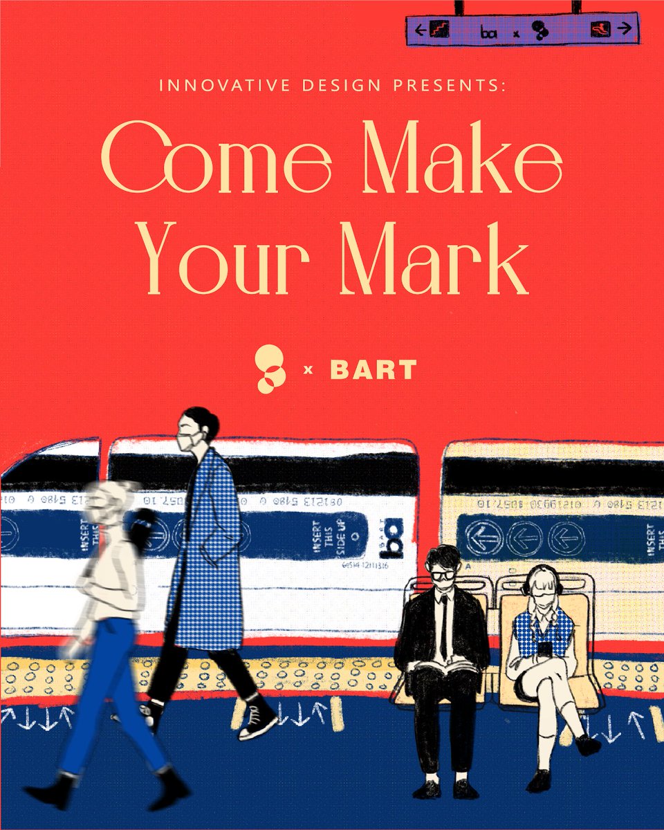 InnoDatCAL's tweet image. Join us this Saturday (11/14) for some friendly competition✨ work in teams of 3-6 on a design prompt for Bay Area Rapid Transit (BART). Winning team eligible for compensation of $1000. CMYK: Come Make Your marK 💙💗💛🖤  

TICKETS: tinyurl.com/cmyk2020
innovativedesign.club