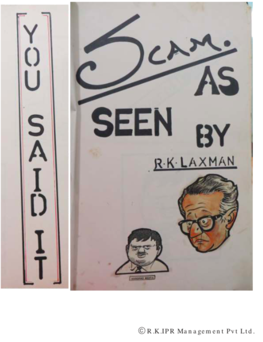 With huge thanks to  #UshaLaxman &  #SrinivasLaxman, sharing a threat on  #Scam1992 through  #RKLaxman 's eyes. Hopefully few will be educated on how everybody was covered. But be patient.. will update only one a day  @Moneylifers @yogtoday