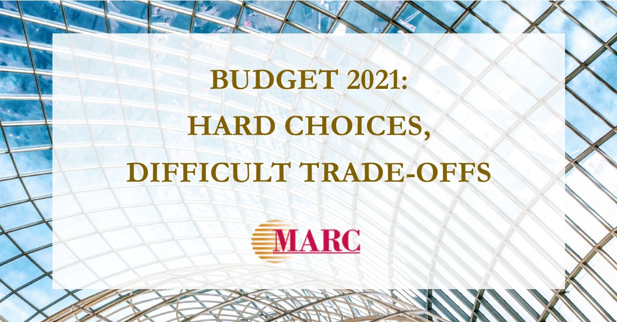 MARCratings's tweet photo. MARC NEWS:

Budget 2021 signifies the country's first short-term fiscal priorities during a historical pandemic. 

For the full press announcement and commentary, please click here: https://t.co/zotY3QCRPA.

#MARC #economicresearch #Budget2021 https://t.co/Y0QiNp7SuJ