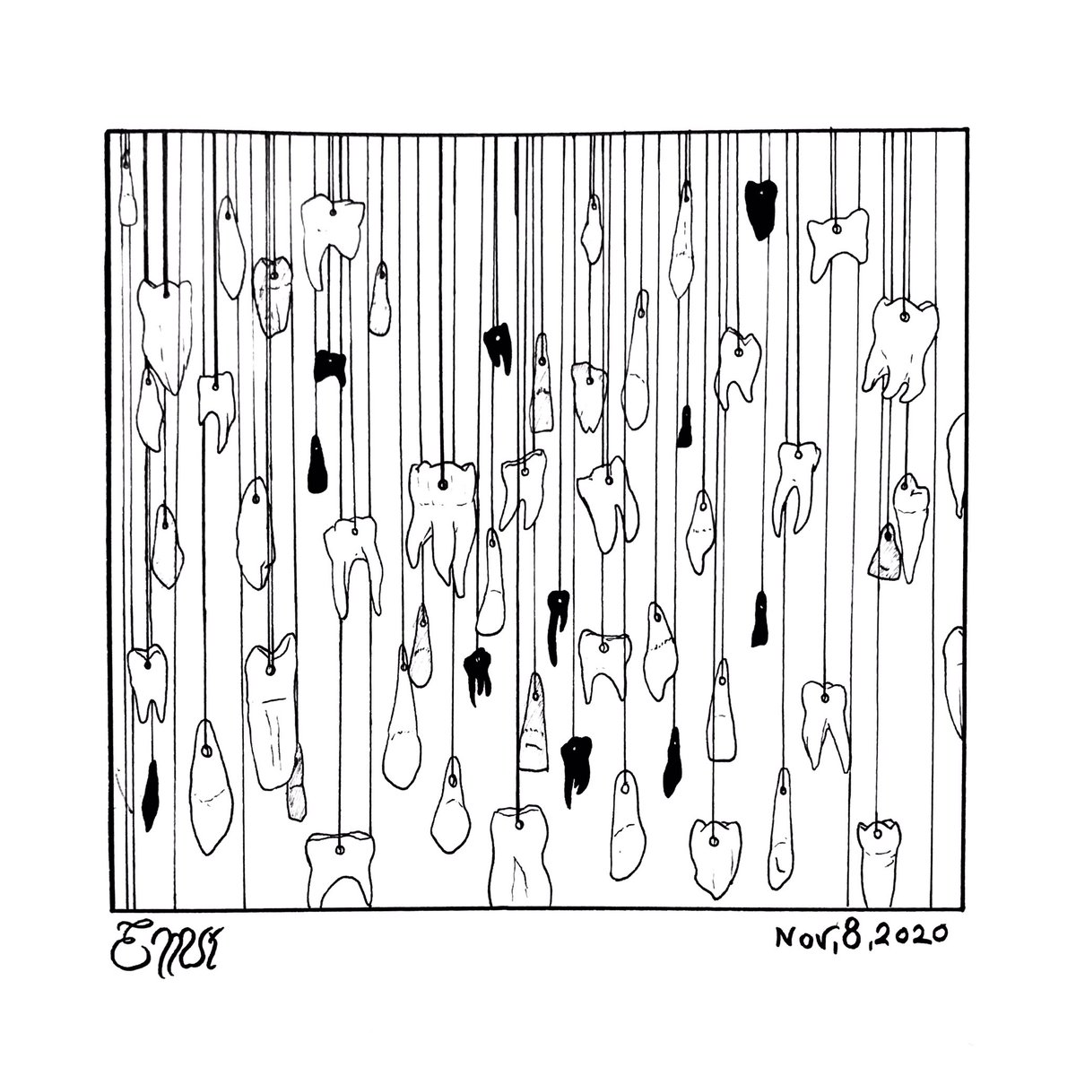 bloodandvelvet's tweet photo. i’ve officially run out of ideas

#inktober #intkober2020 #inktober20202teeth #inktoberteeth #teeth #horror #gore https://t.co/12O4SZfbcH