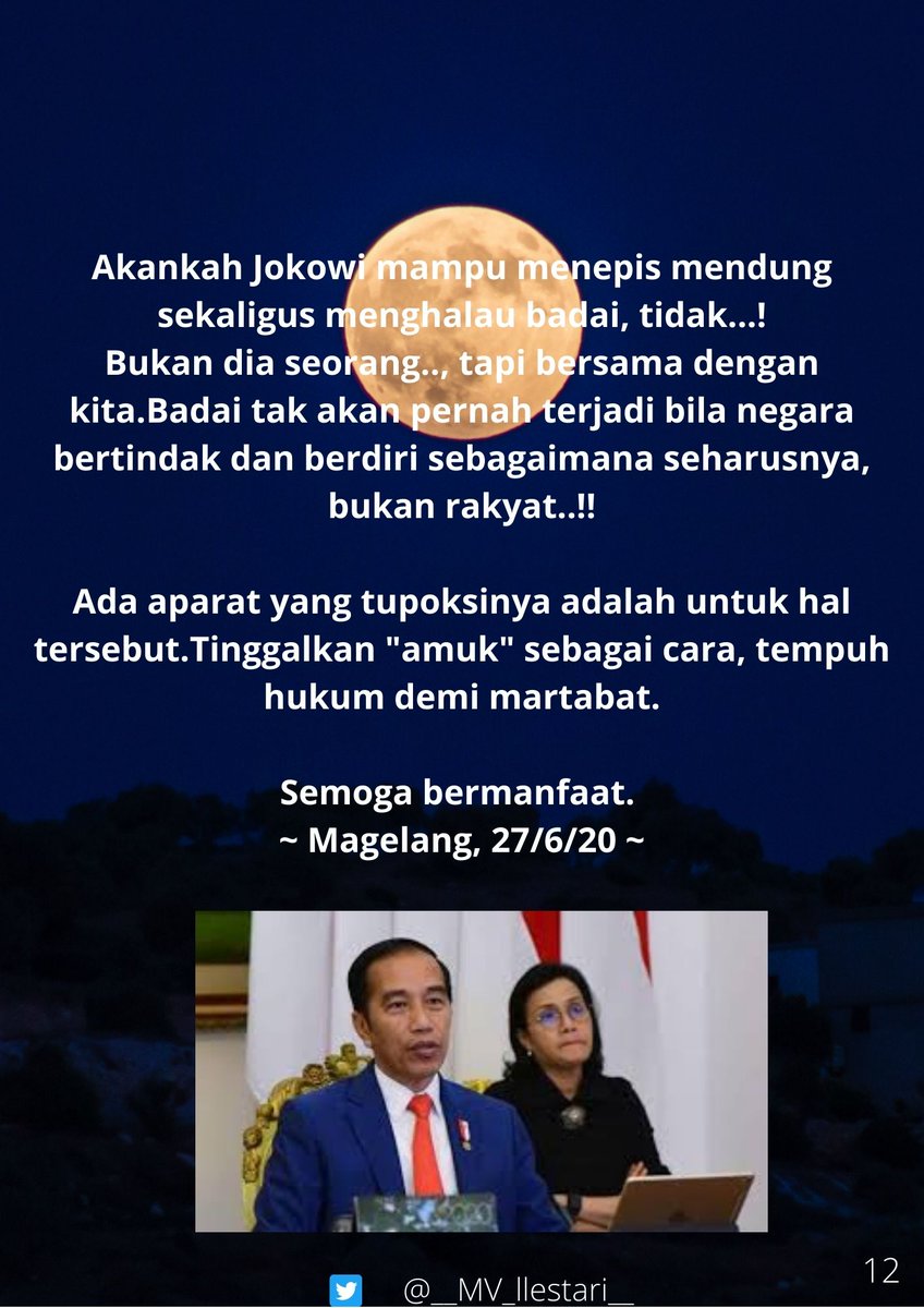 MENEPIS MENDUNG MENGHALAU BADAI...Seri:  @jokowi ....Boleh ga minta bantu RT, agar dapat mencapai banyak pembaca....GOD BLESS INDONESIA