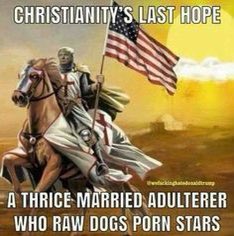 exmojay's tweet image. How have the Christians supported him so long.