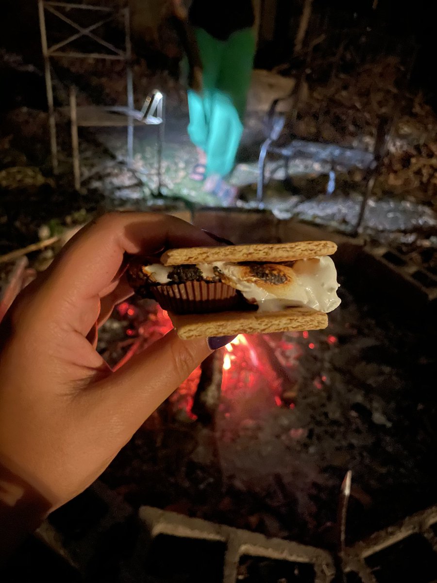 NadineBabu's tweet photo. I finally got to celebrate the election with my #debatesquad tonight...and it couldnโt of been a more perfect night for ribeyes, Veuve, and Reeseโs sโmores. Iโm ready to sleep for the first time in 5 days! https://t.co/VJVY6a1eJi
