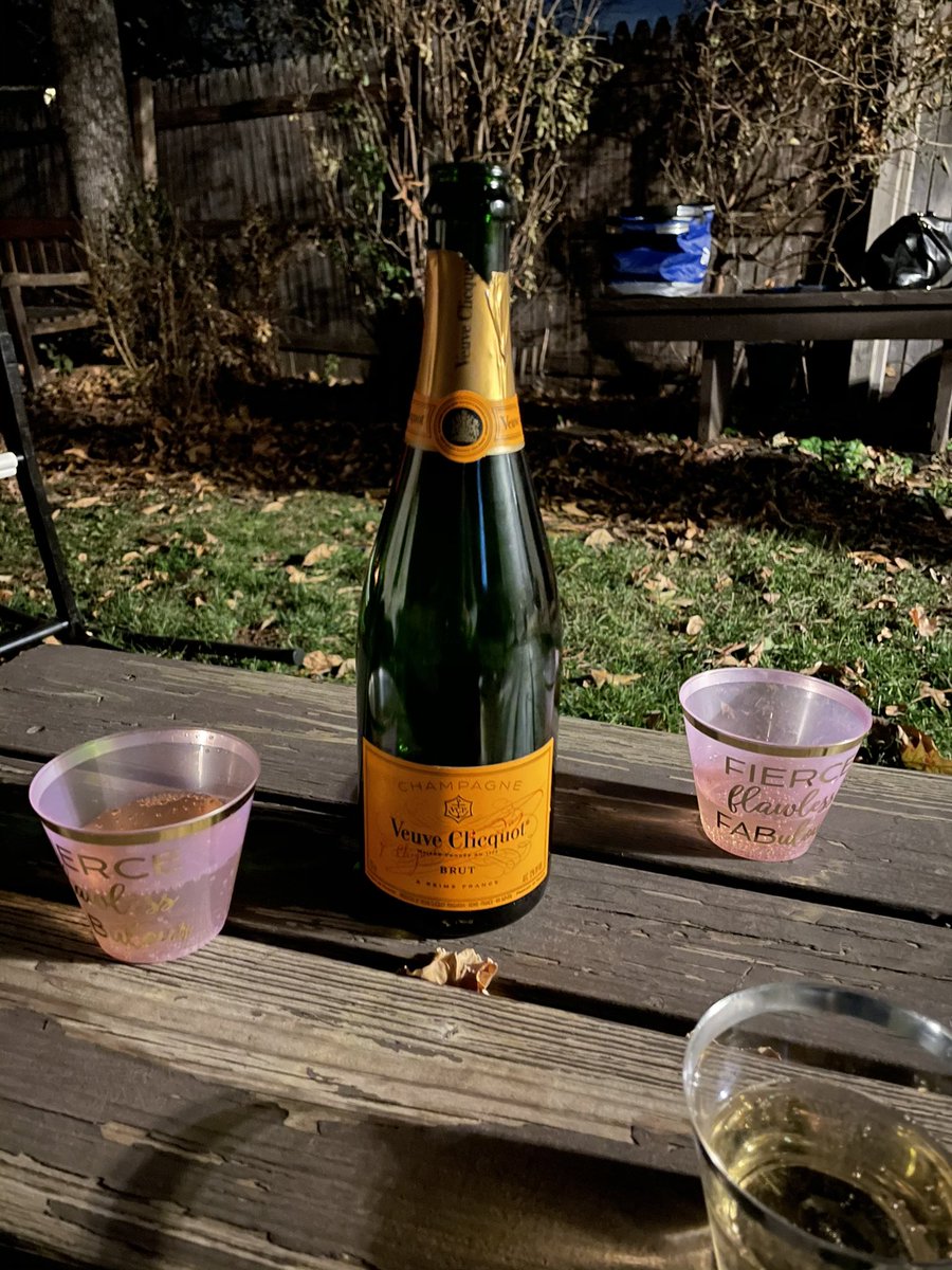 NadineBabu's tweet photo. I finally got to celebrate the election with my #debatesquad tonight...and it couldnโt of been a more perfect night for ribeyes, Veuve, and Reeseโs sโmores. Iโm ready to sleep for the first time in 5 days! https://t.co/VJVY6a1eJi