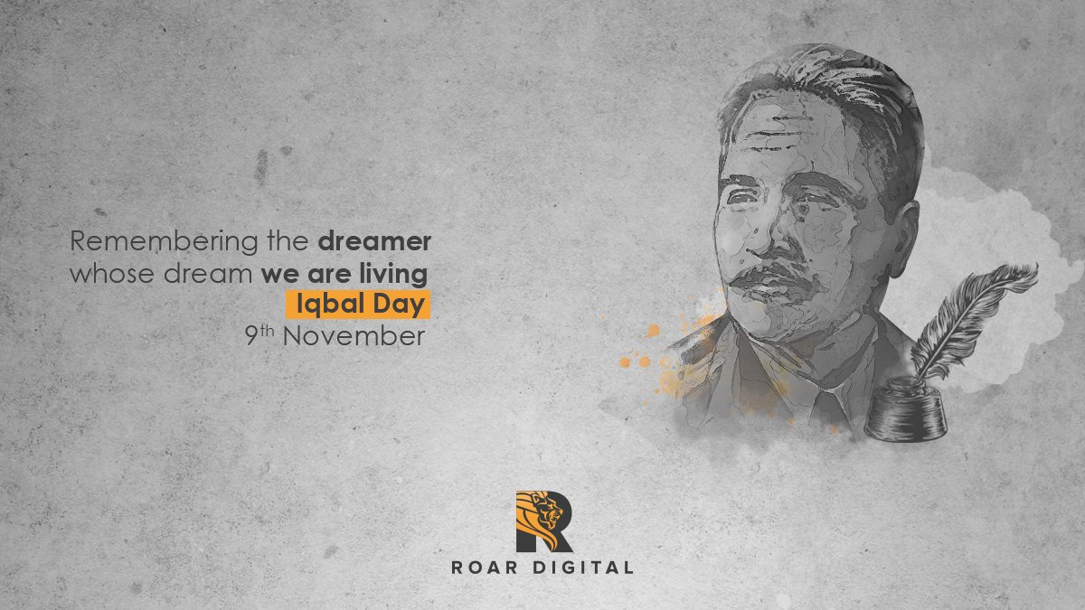 RoarDigitalco's tweet photo. Remembering the dreamer of Pakistan; Allama Muhammad Iqbal!
Happy Iqbal Day.

#RoarDigital #IqbalDay #IqbalDay2020 #9November #AllamaIqbal #BirthAnniversary https://t.co/93Z3owVyKc