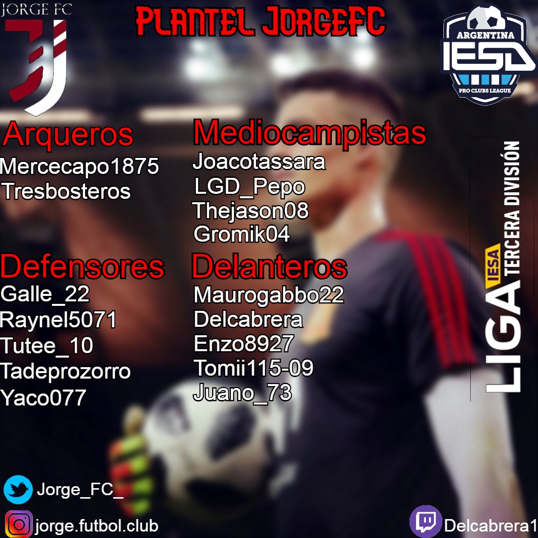 Jorge_FC_'s tweet photo. Estos son los 16 jugadores que van a afrontar la C de @IESAFIFAar.
A dar todo Jorge 💪🇹🇹. https://t.co/SEM2FMNuiN