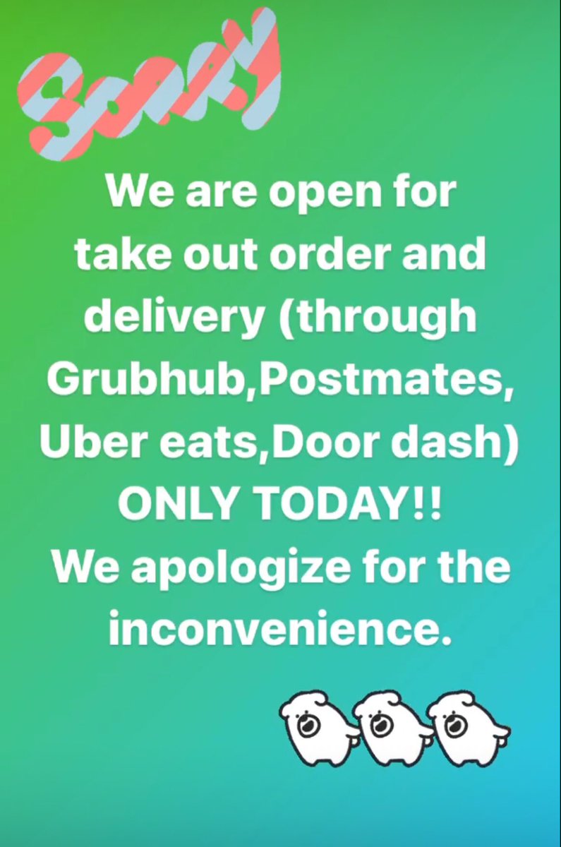 We are open for take out order and delivery only today!! #ebisu #littletokyo #japanesefood #japaneserestaurant #takeout #foodie #delivery #deliverlyfood