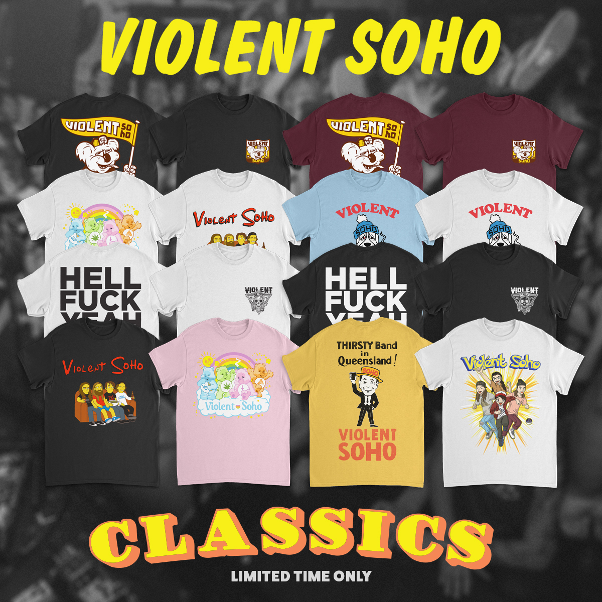 24hundrednet (@24hundrednet) on Twitter photo Introducing the <a href="/violentsoho/">Violent Soho</a> Classics range 🔥 All of your previously sold out favourite designs are back!
Limited time only. Do not miss this.
Available now: 24hundred.net/collections/vi… Introducing the <a href="/violentsoho/">Violent Soho</a> Classics range 🔥 All of your previously sold out favourite designs are back!
Limited time only. Do not miss this.
Available now: 24hundred.net/collections/vi…