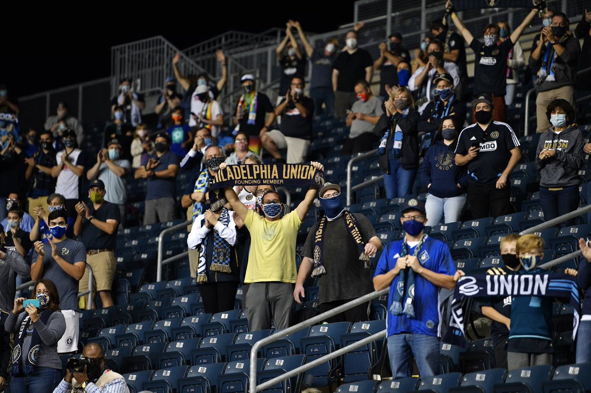 PhilaUnion's tweet photo. I’m at 1% battery right now, so I’ll leave you with this.

This club is by fans, for fans.
Tonight is by fans, for fans.

Thank you again, Union fans. https://t.co/OHzIqrTGQS