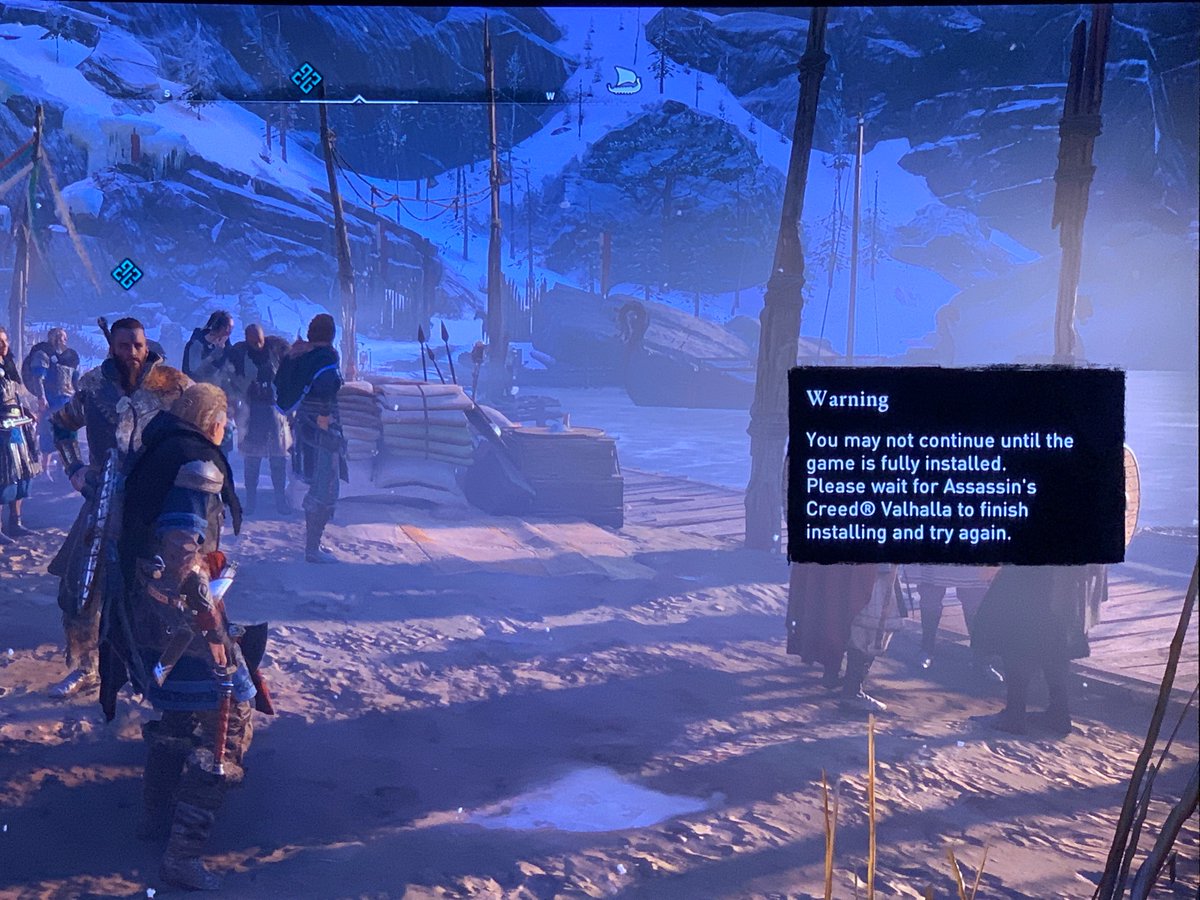 MrManakan's tweet photo. @IGN @IGN is AC Valhalla broken for your reviewers like it is for me?Cant leave starting area because game is“installing”which is weird because its fully installed+8hours letting PS4 sit.Make note of this in your review people who have gotten early are having this issue. Check reddit https://t.co/EK9ssPhnsJ