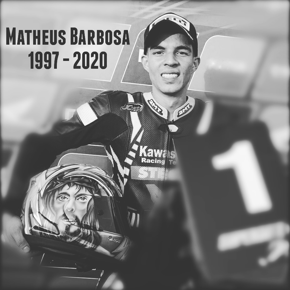 MOTOeGP's tweet photo. É assim que lembraremos de você guerreiro...
#RIPMatheusBarbosa 🙏😢
.
#MatheusBarbosa
#Homenagem #RIP
#PilotoMatheusBabosa https://t.co/lfdhfMRRU6