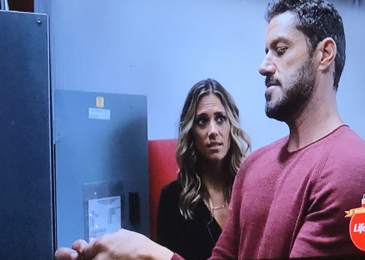 Hold up. He fixed the power at the toy drive while wearing this sweater.   #SexyChristmasSweaters  #AWelcomeHomeChristmas