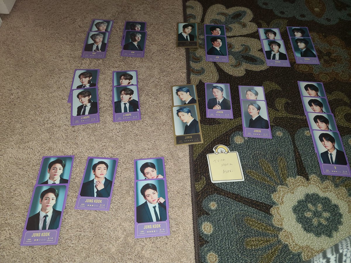 mysticvamp's tweet photo. [WTT] hello 😁. I am looking to trade for bangbang con message cards. The first pic is all my cards and the 2nd pic is the ones I can trade and the ones I need. So let's trade :). #bts #BANGBANGCON #trade #wttbts #wtt #messagecards #bangtan #merch https://t.co/NtIENhzcbI