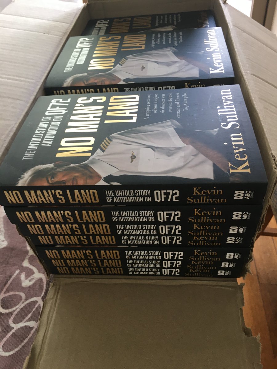 KaptKev's tweet photo. Millions of views of #qf72 on @YouTube and @MaydayAirCrash. "No Man's Land" is the story of the challenges faced by my crew and passengers. Christmas is coming. #automation #airbus #boeing #Leadership #Courage #flynavy #aviation #Airlines #abcbooks #harpercollins @7NewsSpotlight https://t.co/CphYOvC4Xo