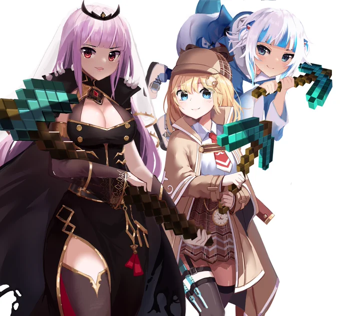 The iconic trio... (3/5)
#callillust #ameliaRT #gawrt 