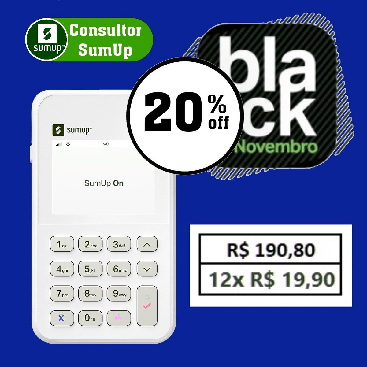 SumUp_Consultor's tweet photo. SUMUP ON BLACK FRIDAY 2020
-
*-R$ 190,80 ou 12 x R$ 15,90 (compra na Pronta Entrega)
contato pelo WhatsApp (11) 96660-0677
ou
*-*-R$ 178,80 ou 12 x R$ 14,90
Mais 5% de desconto na compra pelo link)
https://t.co/cSe3M3LxGQ
#sumup #sumupon #blackfriday https://t.co/OFtjEqn8CS