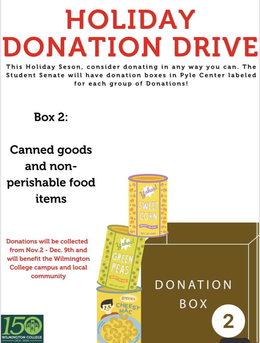 SenateWc's tweet photo. ‘Tis the season of warm fuzzy feelings, a grateful heart, and of course giving! If you have some new or like new winter wear or non-perishable food to spare please consider donating those items to help those who may be in need! https://t.co/PoX97NA30T