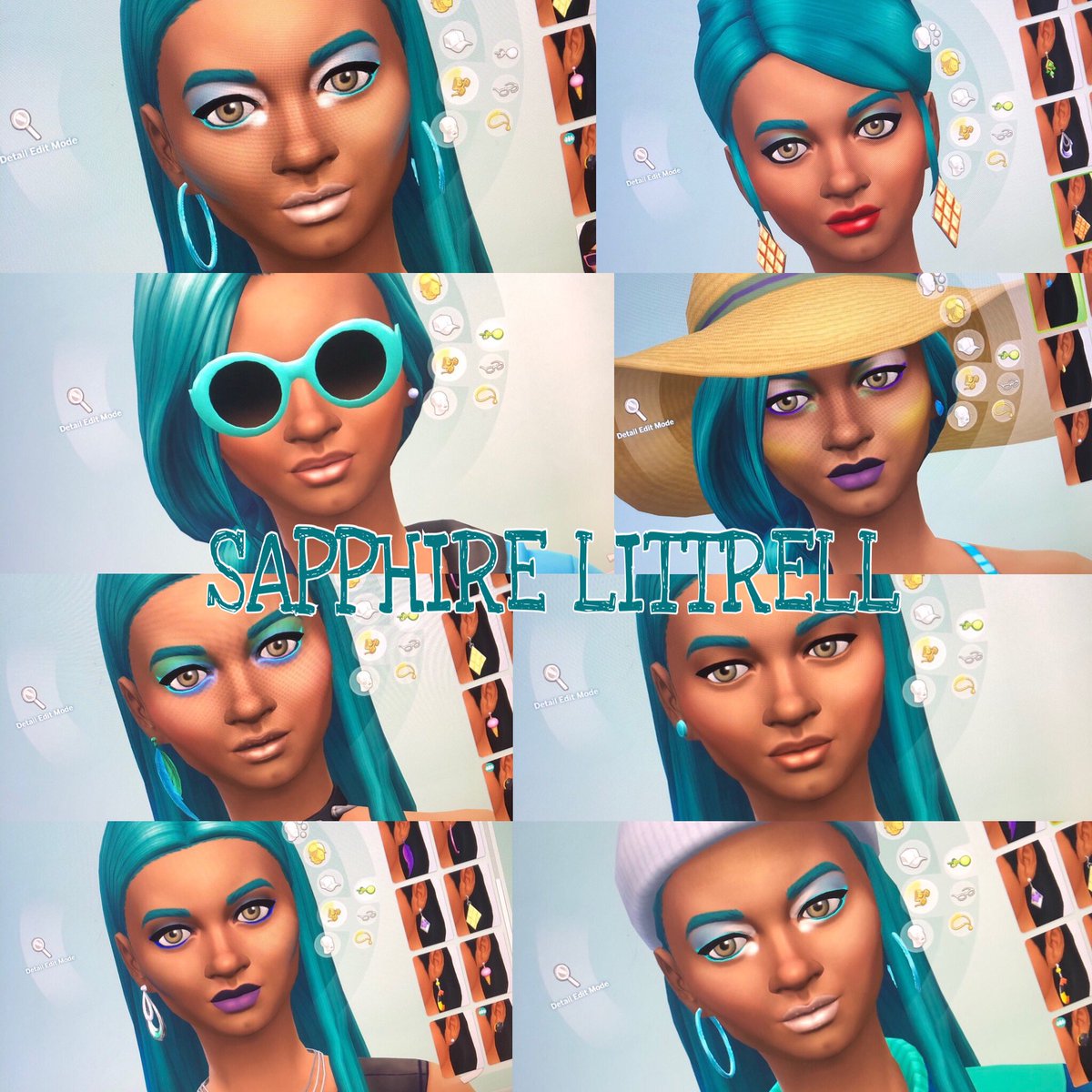 PlumbobPrinces1's tweet photo. Meet Sapphire! Lots of fun making her! She’s a crazy fun but no nonsense Sim. Looking for love in all the wrong places with her roommate Fiesty. Let’s see what trouble she can get into. #sims4 #gamergirl #twitchstreamer #createasim #simsgaming #vanillasims https://t.co/9G9F25vAEU
