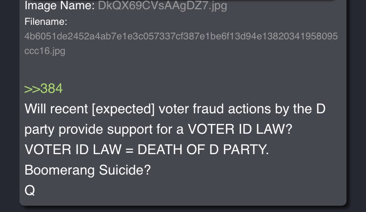 15/ TWO YEAR DELTATomorrow (11/9/18)It gets better“VOTER ID = DEATH OF D PARTY”Who could believe this is all coincidence?