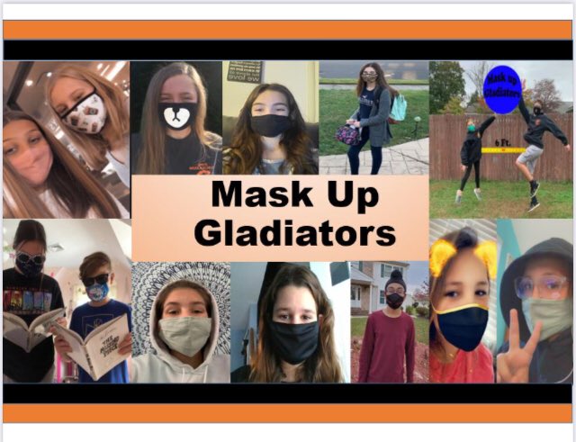 GMSstudentcounc's tweet photo. Mask Up Gladiators! @HTSD_Grice @WeAreHTSD https://t.co/4IdVqmjt6b