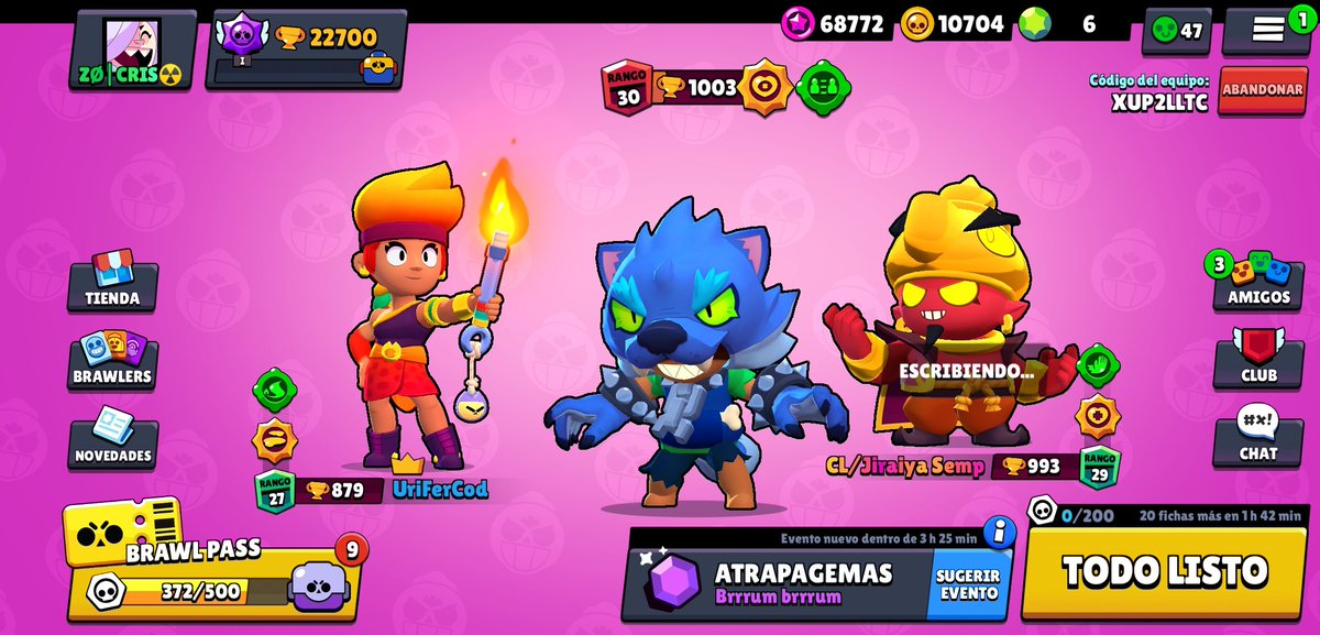 <a href="/BrawlStarsES/">Brawl Stars ES</a>  <a href="/BrawlStars/">Brawl Stars</a>
 
Nuevo rango 30, gracias a <a href="/urifercod/">⚡UriFerCod⚡</a> y a Jiraya por ayudarme con LEON en 3vs3 :)
 
Comente las partidas a ver si les gusta 😁
youtu.be/LFbgTlnEMS0

🔃 Y ♥️ se agradece 🥺