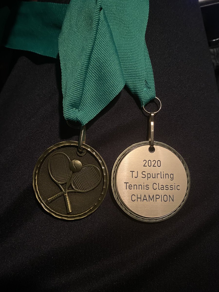 CoachCGoodman's tweet photo. Well Sunday went a little like this. First match was at 8 this morning and just finished my championship match. Won the singles and doubles events. Coach still got it #ImInSoMuchPain #KnockingOn30 #ImmaRegretThisTomorrow #AndTheNextDay https://t.co/objvoSTOnT